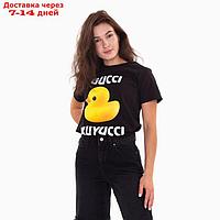 Футболка женская GUCCI XUYUCCI, цвет черный, размер 44