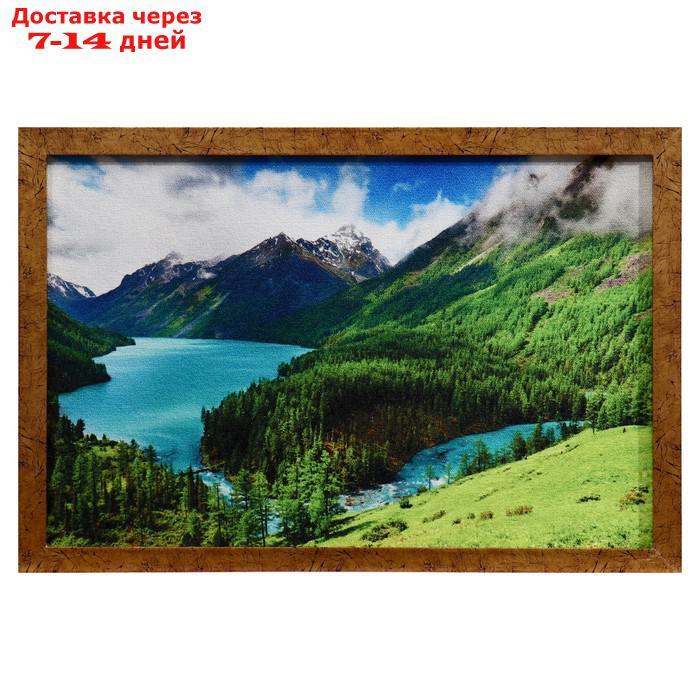 Гобеленовая картина "Горное озеро" 44*64 см