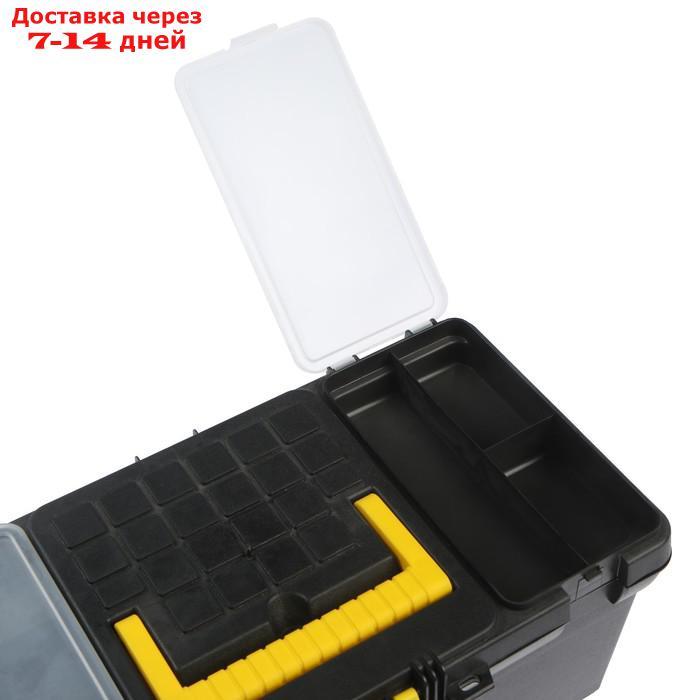 Ящик для инструмента TUNDRA, 16", 39х20х17 см, пластиковый, съемный лоток, 2 органайзера - фото 2 - id-p227099230