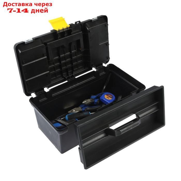 Ящик для инструмента TUNDRA, 16", 39х20х17 см, пластиковый, съемный лоток, 2 органайзера - фото 7 - id-p227099230