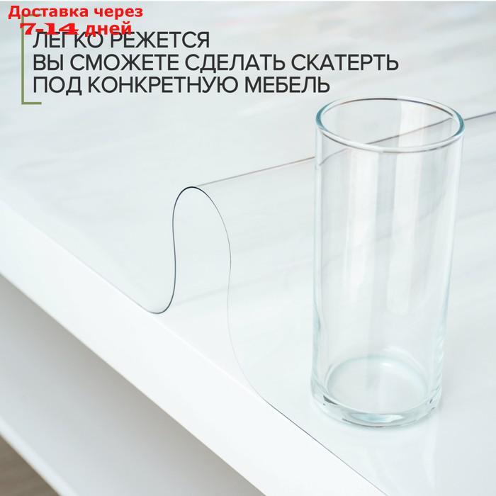 Термоскатерть без основы "Жидкое стекло", 60×100 см, толщина 0,8 мм, прозрачная - фото 3 - id-p227019936