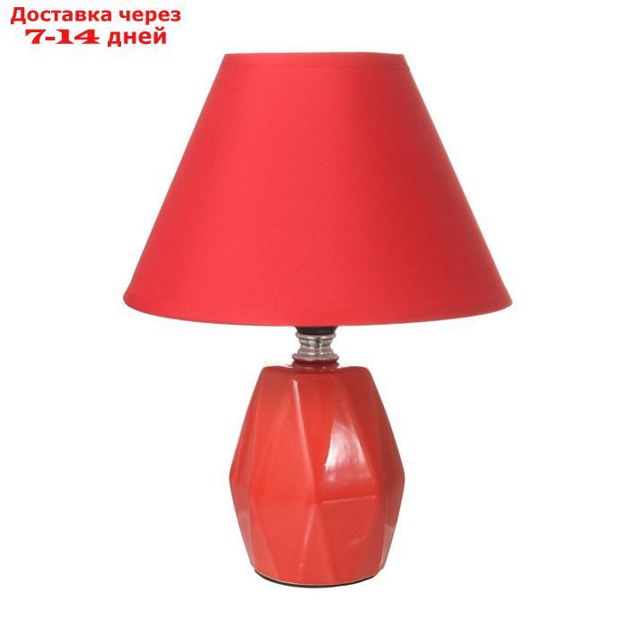 Настольная лампа 16877/1RD E14 40Вт красный 18х18х24 см - фото 7 - id-p227110339