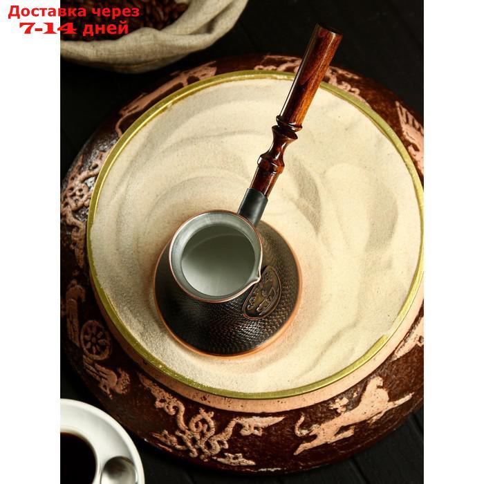 Турка для кофе "Армянская джезва", медная, высокая, 420 мл - фото 4 - id-p227120023