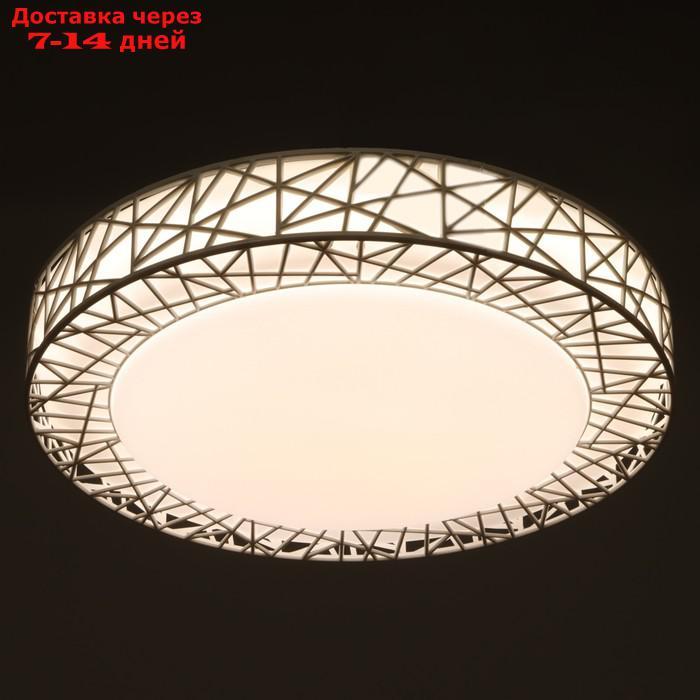 Светильник "Птичье гнездо" LED 36Вт 3000-6000К белый d.35 см - фото 3 - id-p227112078