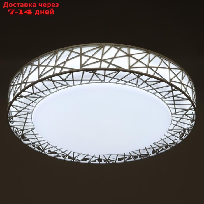 Светильник "Птичье гнездо" LED 36Вт 3000-6000К белый d.35 см - фото 4 - id-p227112078