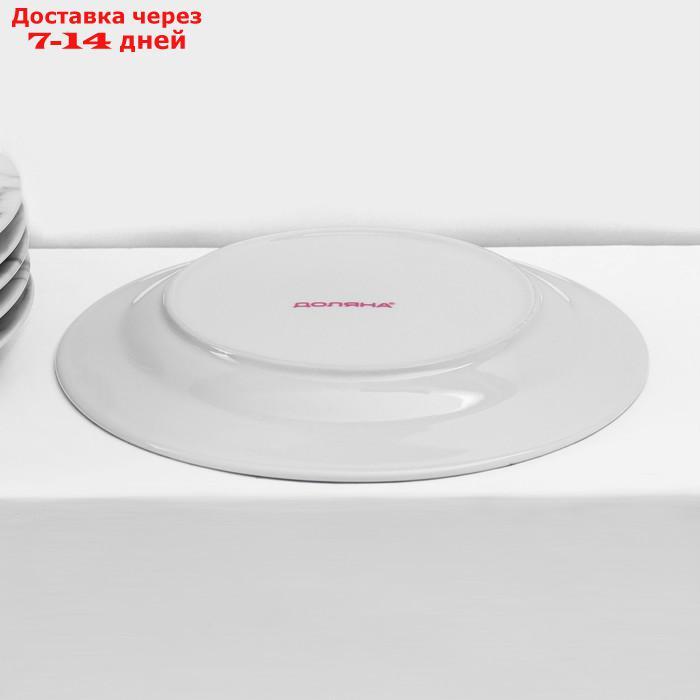 Сервиз столовый Доляна "Мрамор",24 предмета: тарелки 19 / 21×3,5 / 24 см, чайная пара 200 мл, цвет серый - фото 7 - id-p227102730