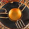 Подставка - подогрев для чайника, 13×13×5 см, цвет золотистый, фото 2