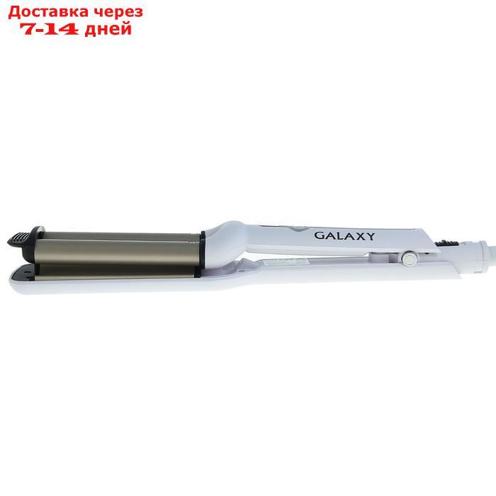 Плойка Galaxy GL 4602, 40 Вт, керамическое покрытие, d=16 мм, 200°С, белая - фото 4 - id-p226939150
