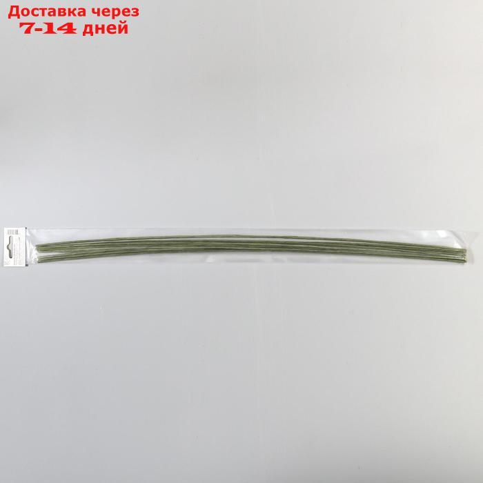 Набор проволоки для флористики d-2 мм, 60 см, 10 шт, зелёный - фото 3 - id-p227097488