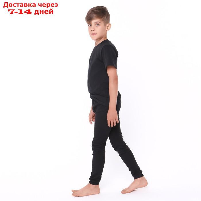 Кальсоны для мальчика, цвет черный, рост 134 - фото 3 - id-p227100769