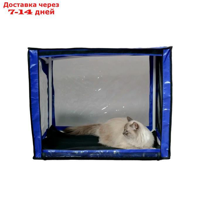 Палатка для кошек и малых пород собак, выставочная, с ковриком, разборная, 550 х 450 х 450 мм 9235 - фото 2 - id-p227125599