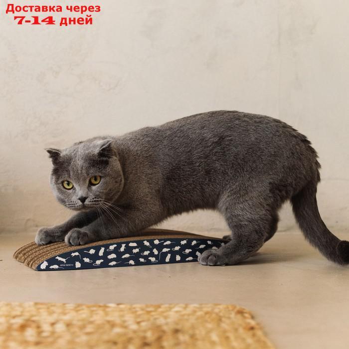 Когтеточка из картона с кошачьей мятой "Мышки", 45 см х 19,5 см х 4,5 см - фото 8 - id-p227125605