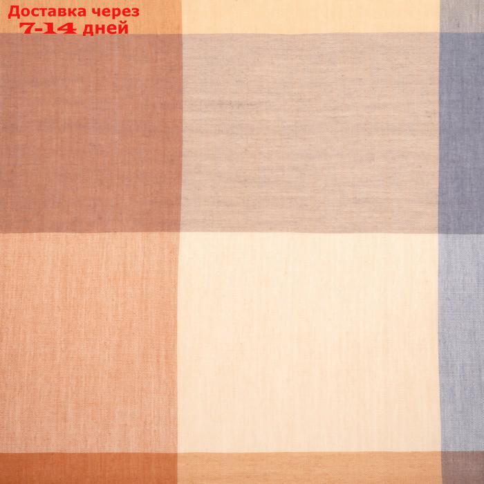 Палантин текстильный PT 2141_8, цвет бежевый/коричневый, р-р 68х175 - фото 2 - id-p227118742