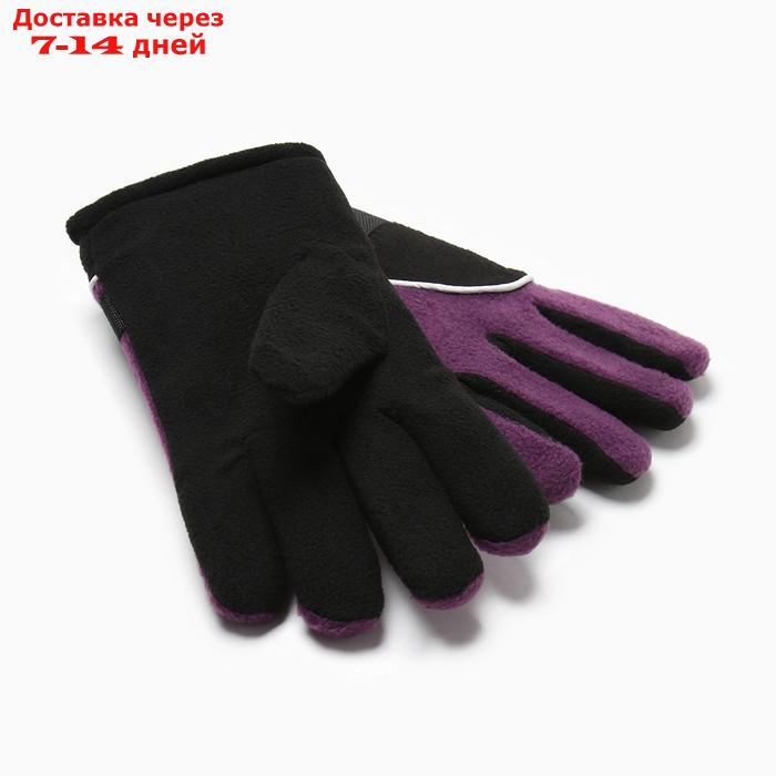 Перчатки мужские двухслойные MINAKU цв. фиолетовый, р-р 26 см - фото 2 - id-p227118746