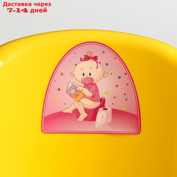 Горшок детский антискользящий "Комфорт" с крышкой, съёмная чаша, цвет жёлтый - фото 8 - id-p227099272