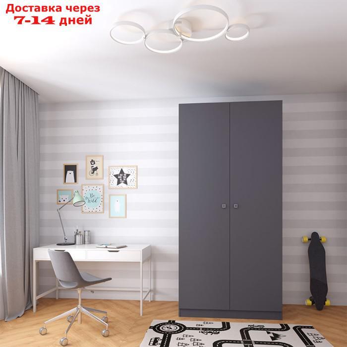 Шкаф двухсекционный Polini kids Simple, цвет серый - фото 4 - id-p227100838