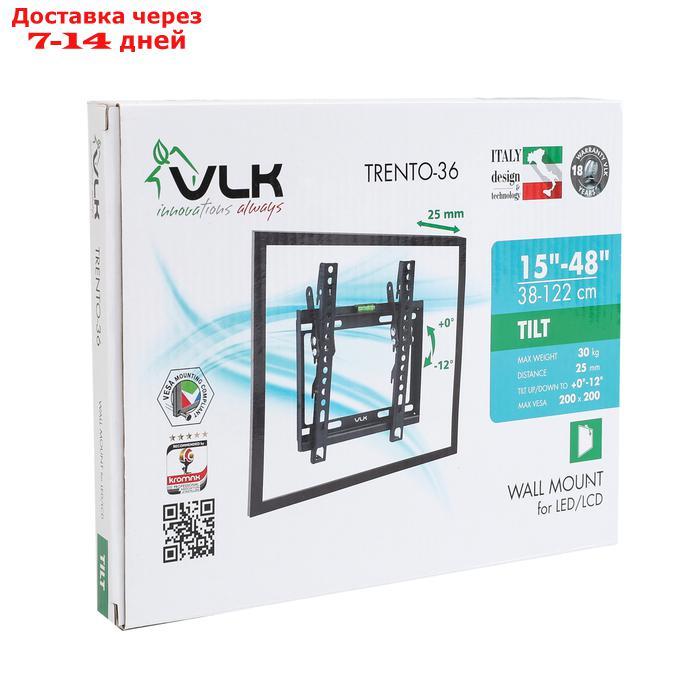 Кронштейн VLK TRENTO-36, для ТВ, наклонный, 15-48", 28 мм от стены, черный - фото 5 - id-p226939181