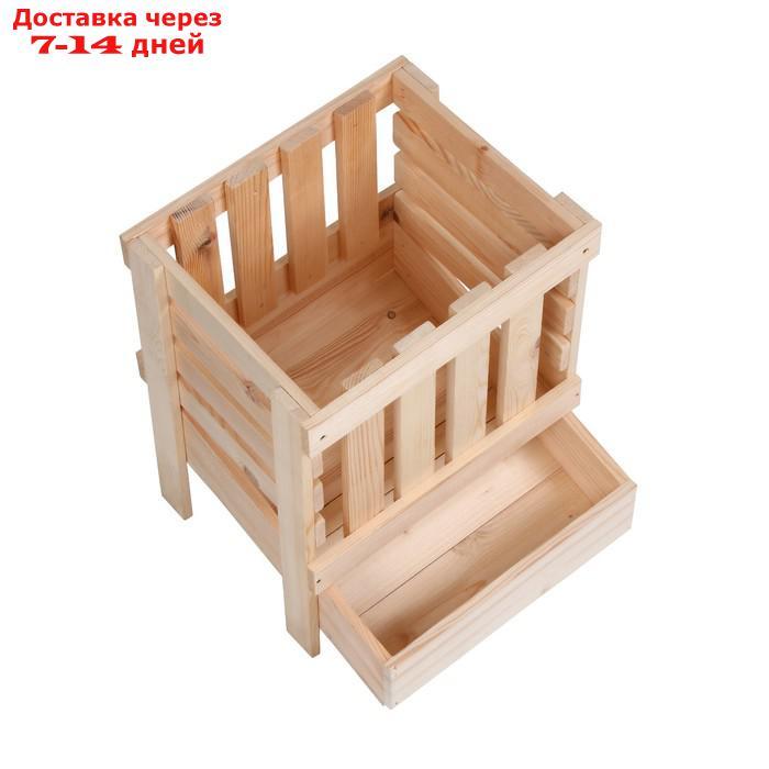 Ящик для овощей, 30 × 40 × 50 см, деревянный - фото 5 - id-p227100850