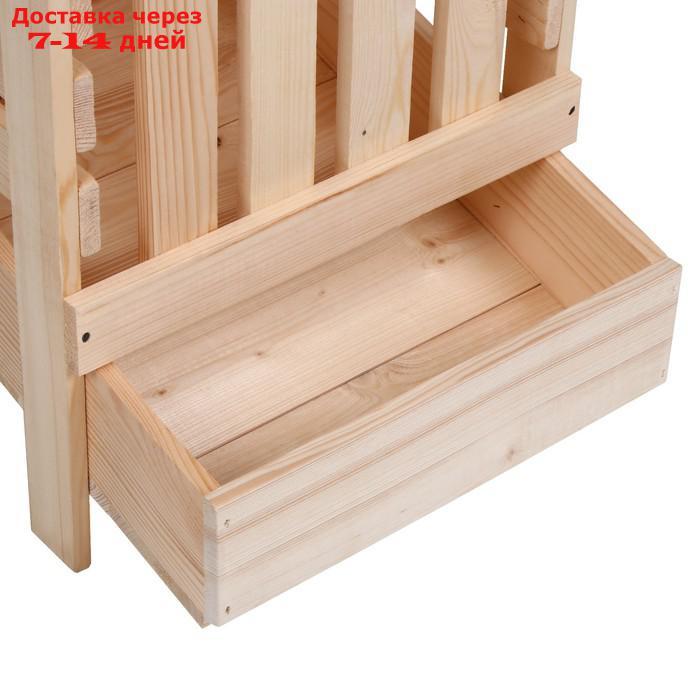 Ящик для овощей, 30 × 40 × 50 см, деревянный - фото 6 - id-p227100850