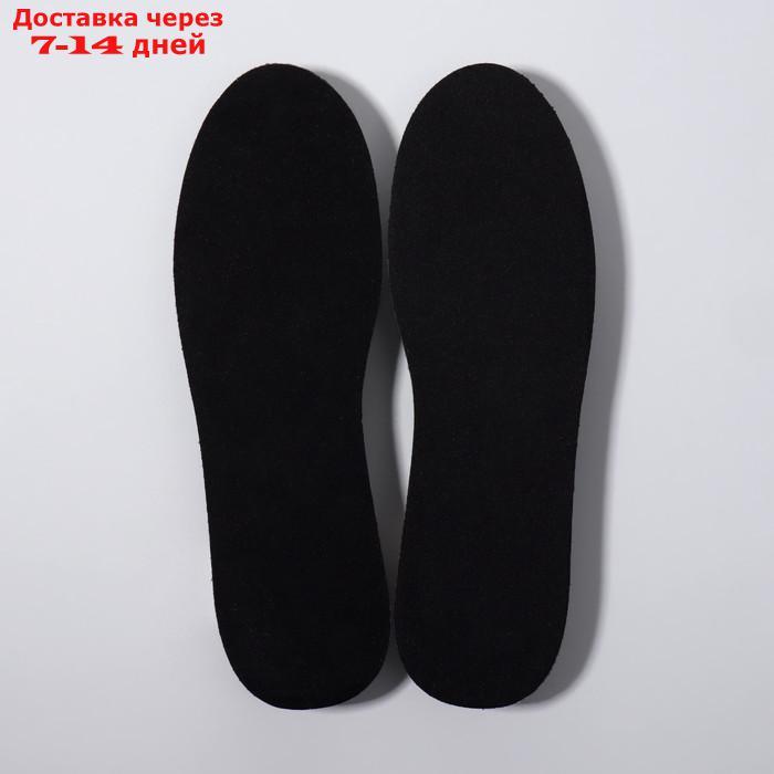 Стельки для обуви, теплоизолирующие, универсальные, 35-46 р-р, пара, цвет чёрный - фото 2 - id-p227104620