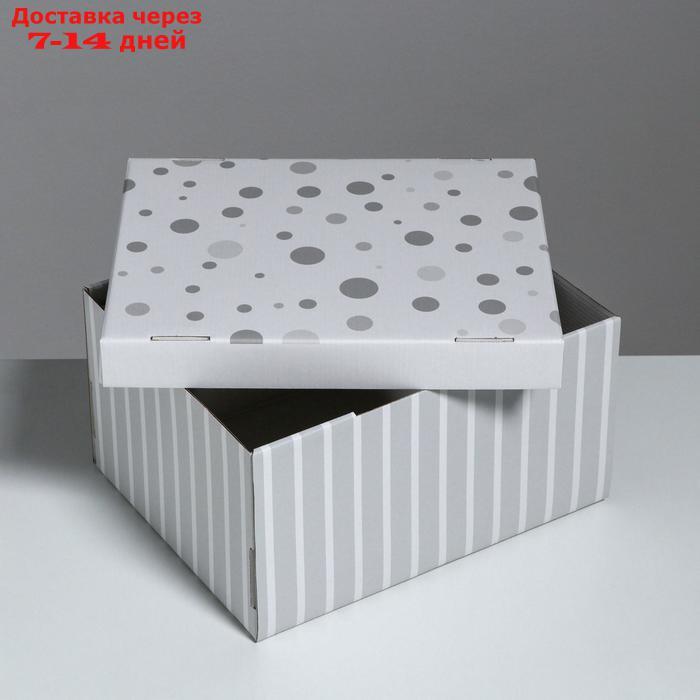 Складная коробка "Стильный дом", 31,2 х 25,6 х 16,1 см - фото 4 - id-p227097586
