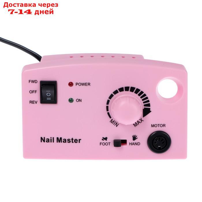 Аппарат для маникюра и педикюра JessNail JD4500, 4 фрезы 30000 об/мин, 35 Вт, розовая - фото 3 - id-p227102938