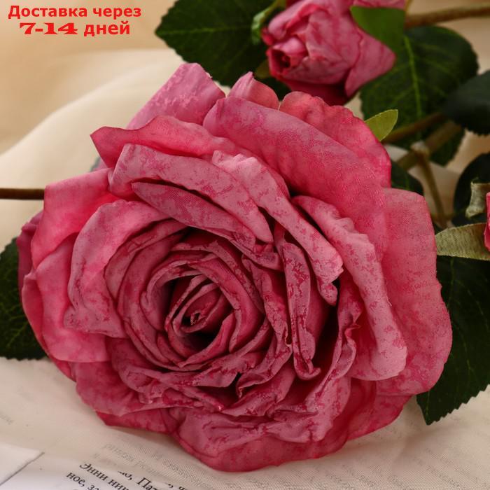 Цветы искусственные "Роза изыск" 10х64 см, пепельно-розовый - фото 2 - id-p227125637