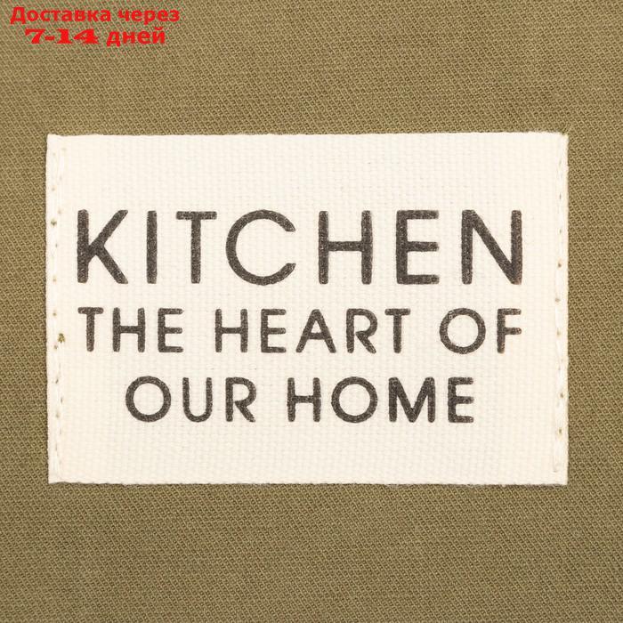 Набор салфеток Этель Kitchen, цв. зелёный, 30х40 см - 2 шт, 100% хл, саржа 220 г/м2 - фото 3 - id-p227114170