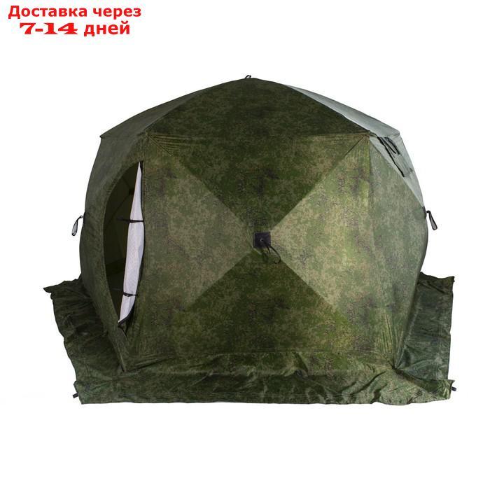 Палатка зимняя "СТЭК" "Чум 2Т" трехслойная, цвет камуфляж - фото 4 - id-p227122552