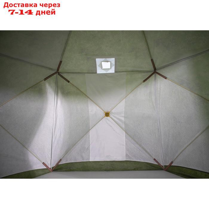 Палатка зимняя "СТЭК" "Чум 2Т" трехслойная, цвет камуфляж - фото 8 - id-p227122552