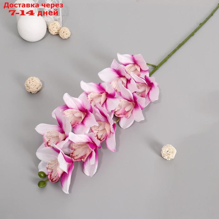 Цветы искусственные "Орхидея амабилис" 90 см, бело-сиреневая - фото 1 - id-p226965270