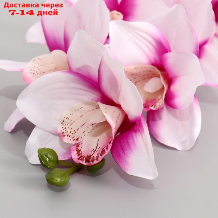 Цветы искусственные "Орхидея амабилис" 90 см, бело-сиреневая - фото 2 - id-p226965270