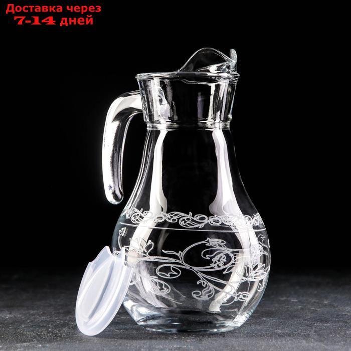 Набор питьевой с гравировкой "Флора", 7 предметов: графин 1 л, 6 стаканов 230 мл - фото 2 - id-p227106518