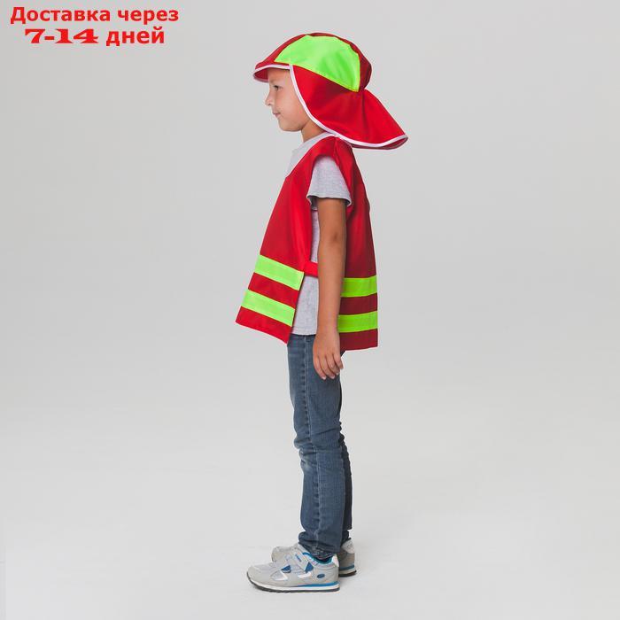Карнавальный костюм "Пожарный МЧС", р-р 32-34, 5-10 лет, полоски цвета МИКС - фото 2 - id-p227022799
