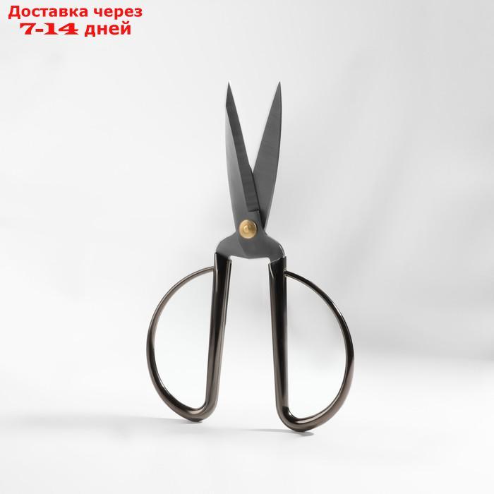Ножницы портновские, скошенное лезвие, 7", 19 см, цвет серебряный - фото 1 - id-p227108480