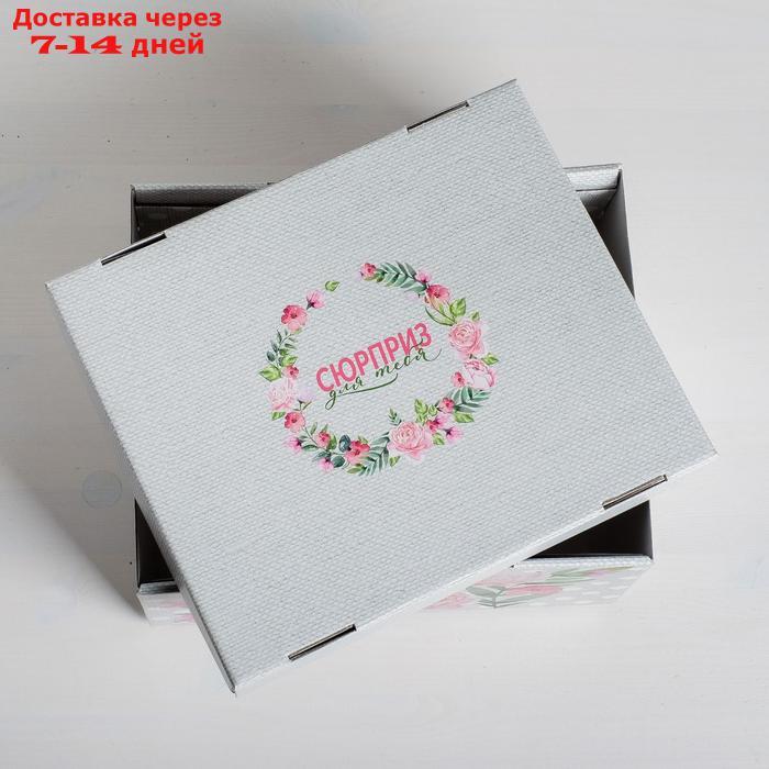 Складная коробка "Цветочный сад", 31 х 25,5 х 16 см - фото 3 - id-p227097612