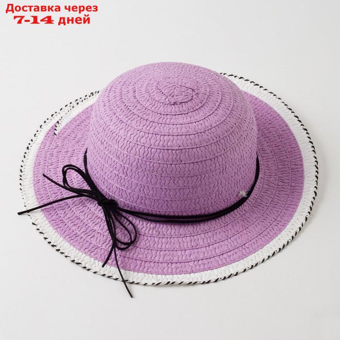 Шляпа для девочки MINAKU "Куколка", цвет фиолетовый, размер 50 - фото 1 - id-p226953877