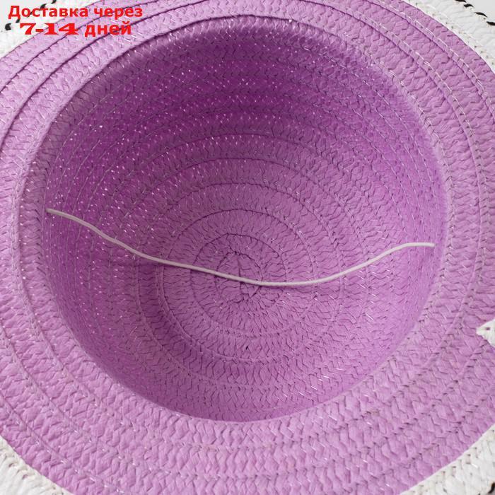 Шляпа для девочки MINAKU "Куколка", цвет фиолетовый, размер 50 - фото 3 - id-p226953877