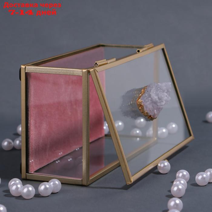 Органайзер для косметических принадлежностей "Кристалл", с крышкой, 1 секция, 14,5 × 9 × 8 см, цвет - фото 5 - id-p227104707