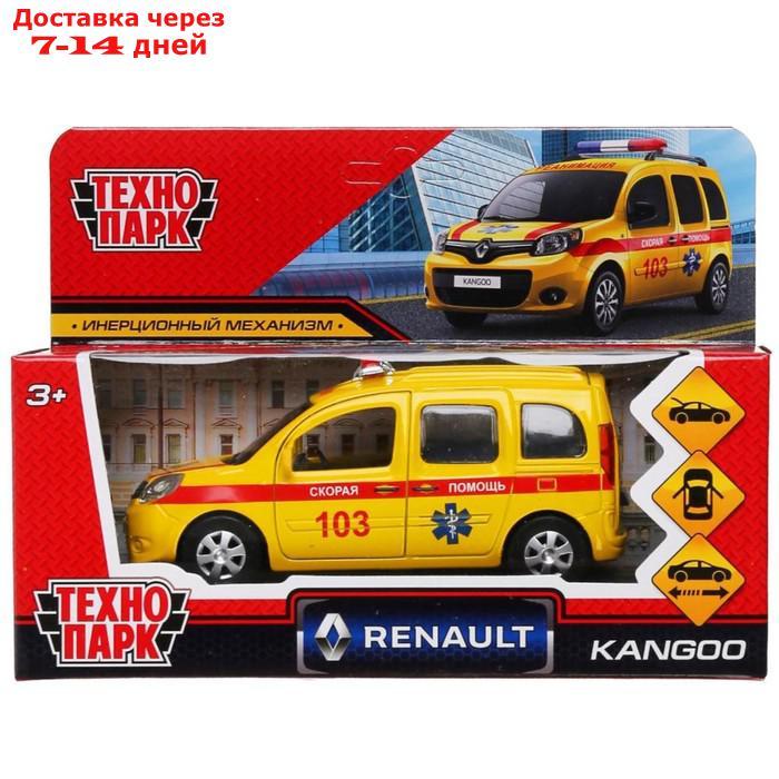 Машина металл. "Renault Kangoo реанимация", 12 см, двери, багаж, цвет желтый KANGOO-12AMB-YE - фото 1 - id-p227100947