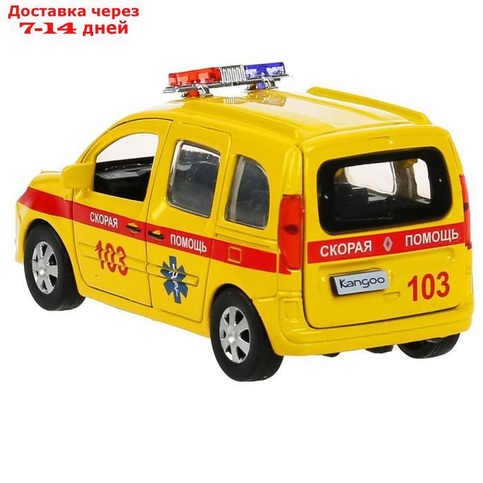 Машина металл. "Renault Kangoo реанимация", 12 см, двери, багаж, цвет желтый KANGOO-12AMB-YE - фото 5 - id-p227100947