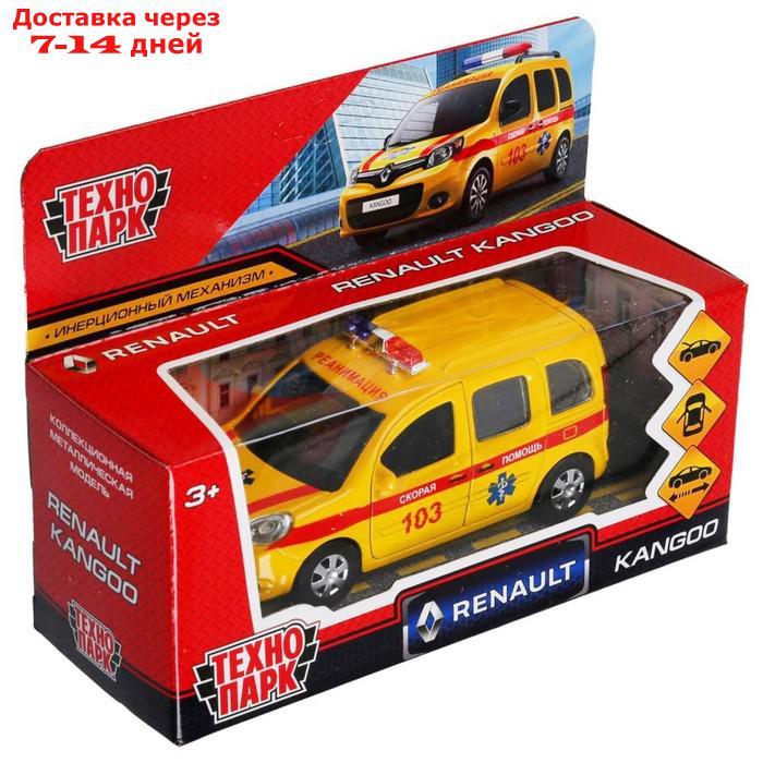 Машина металл. "Renault Kangoo реанимация", 12 см, двери, багаж, цвет желтый KANGOO-12AMB-YE - фото 6 - id-p227100947