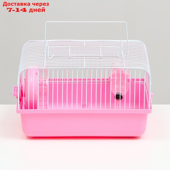 Клетка для грызунов "Пижон", 27 х 21 х 17 см, розовая - фото 2 - id-p227120113