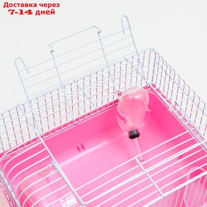 Клетка для грызунов "Пижон", 27 х 21 х 17 см, розовая - фото 4 - id-p227120113