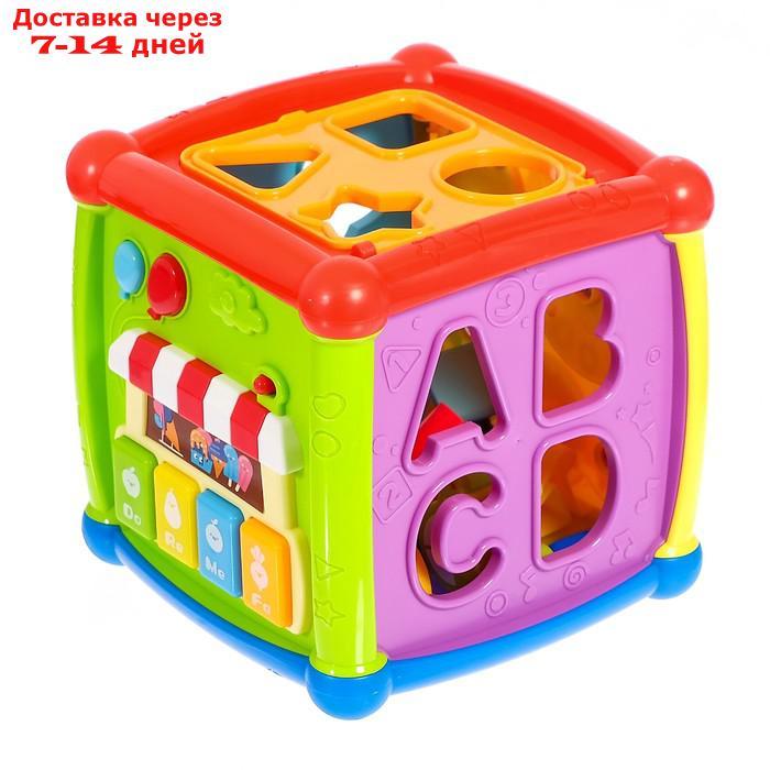 Развивающая игрушка "Умный кубик", световые и звуковые эффекты - фото 2 - id-p226953903
