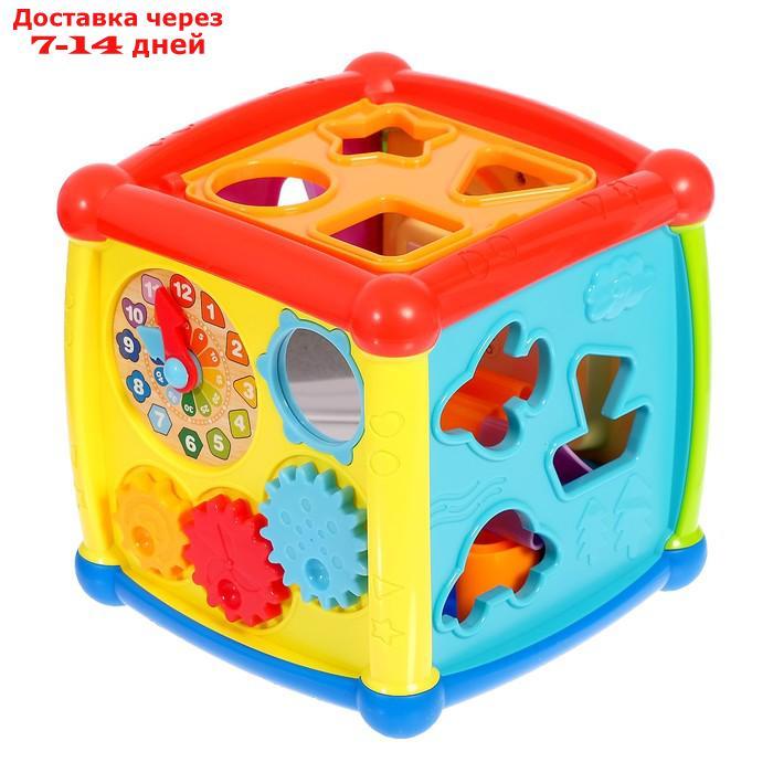 Развивающая игрушка "Умный кубик", световые и звуковые эффекты - фото 3 - id-p226953903