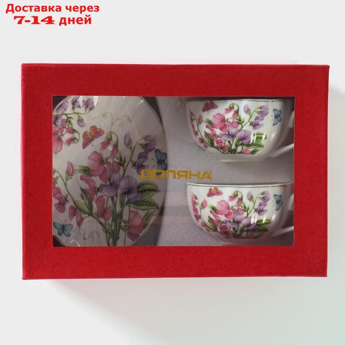 Набор чайный "Колокольчики", 4 предмета: чашка 250 мл, блюдца - фото 2 - id-p227011757