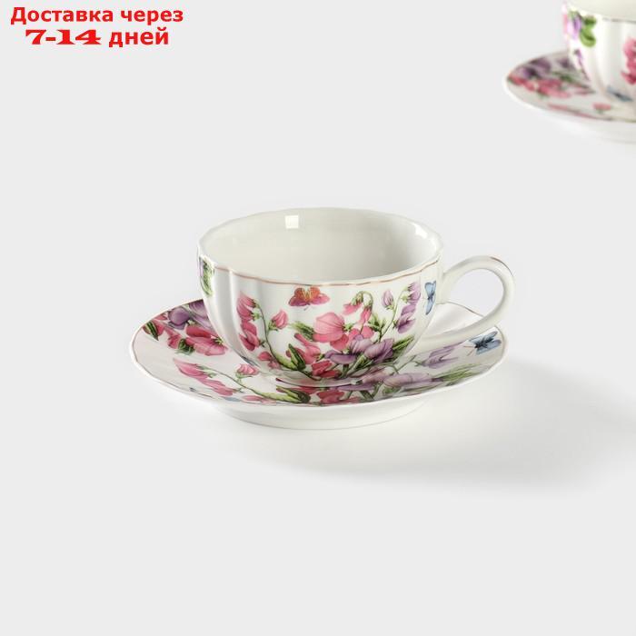 Набор чайный "Колокольчики", 4 предмета: чашка 250 мл, блюдца - фото 4 - id-p227011757