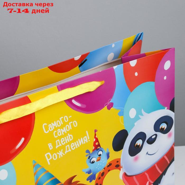 Пакет ламинированный "С Днём Рождения!", XL 49 × 40 × 19 см - фото 3 - id-p227106646