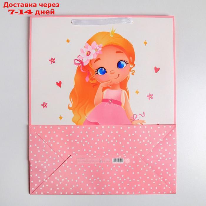 Пакет ламинированный "Милой принцессе", XL 49 × 40 × 19 см - фото 3 - id-p227106647